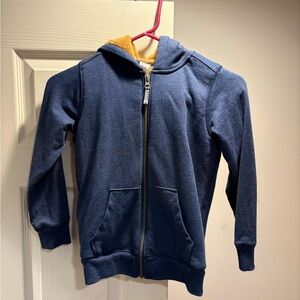 Carter's Dark Blue Hoodie with Tan Lining